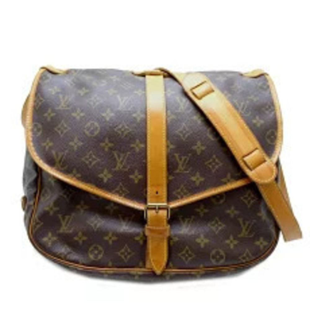 Louis Vuitton Saumur Shoulder Bag Monogram Brown